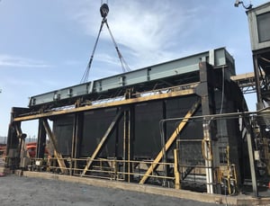 replacing turnover dumper platen